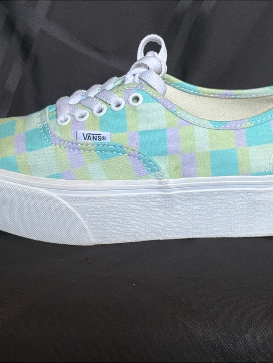 Vans Shoes - VANS Authentic Platform Shoes Pastel Picnic Multi Canvas Women’s Size 8.5